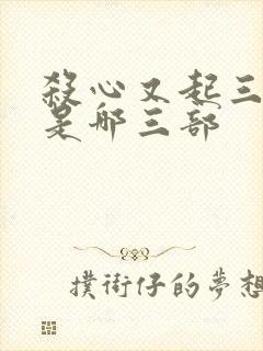 杀心又起三部曲是哪三部