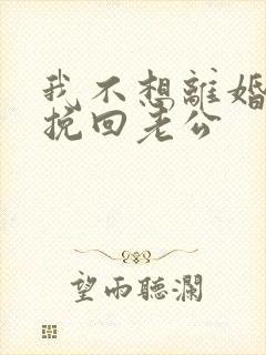 我不想离婚怎么挽回老公