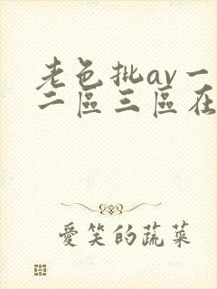老色批av一区二区三区在线观看