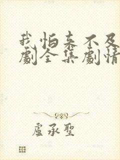 我怕来不及电视剧全集剧情介绍