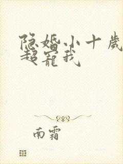 隐婚小十岁老公超宠我封面