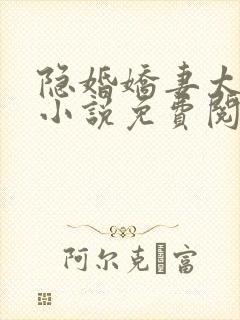 隐婚娇妻太迷人小说免费阅读