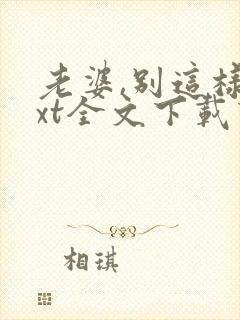 老婆,别这样txt全文下载下载