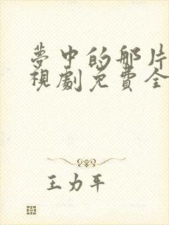 梦中的那片海电视剧免费全集