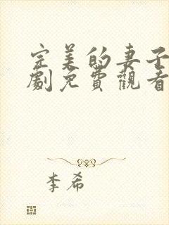 完美的妻子3韩剧免费观看完整版