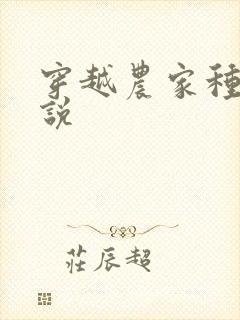 穿越农家种田小说