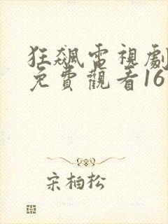 狂飙电视剧全集免费观看16集