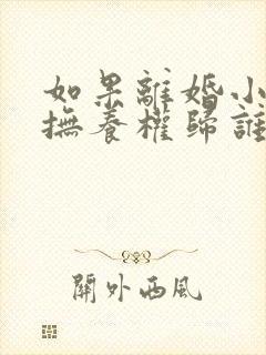 如果离婚小孩的抚养权归谁