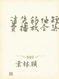 消失的他短剧免费播放全集