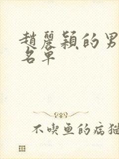 赵丽颖的男演员名单