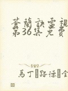 苍兰诀电视剧,第36集免费观看