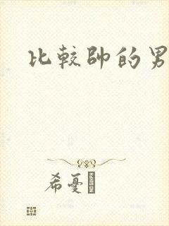 比较帅的男明星