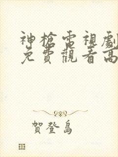 神枪电视剧全集免费观看高清完整版封面