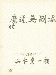 魔道无删减版txt