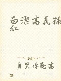 白洁高义孙倩美红