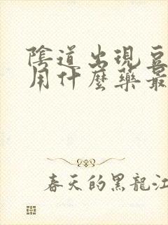 阴道出现豆腐渣用什么药最好