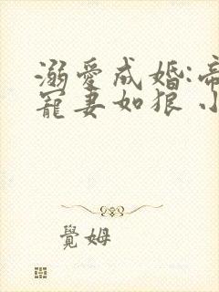 溺爱成婚:帝少宠妻如狼 小说