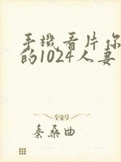 手机看片你懂得的1024人妻封面