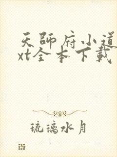 天师府小道士txt全本下载