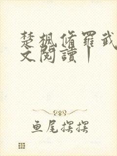 楚枫修罗武神全文阅读丨封面