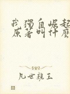 我独自崛起小说原著叫什么