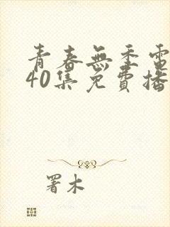 青春无季电视剧40集免费播放