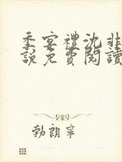 季宴礼沈非璃小说免费阅读最新章节