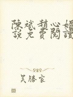 陈斌赵心媚的小说免费阅读全文最新章节