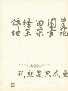 锦绣田园农家小地主宋青苑免费阅读封面