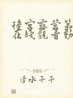 后宫露营第一季在线观看动漫