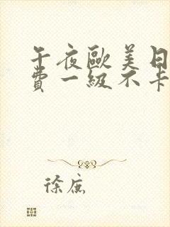 午夜欧美日韩免费一级不卡一区二区三区片