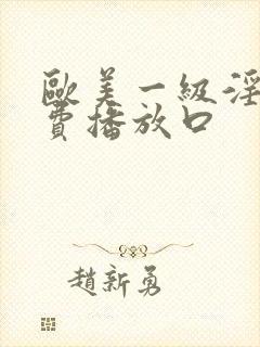 欧美一级淫片免费播放口