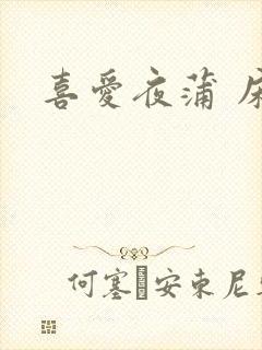 喜爱夜蒲 床戏封面