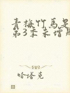 青梅竹马是消防第3季未增删封面