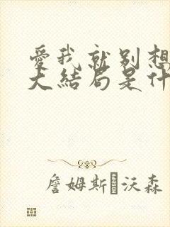 爱我就别想太多大结局是什么