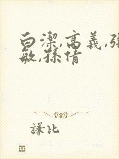 白洁,高义,张敏,孙倩