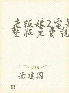 老板娘2电影完整版免费观看