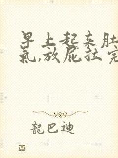 早上起来肚子有气,放屁拉完屎就缓解