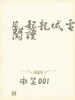 风起龙城电子书阅读