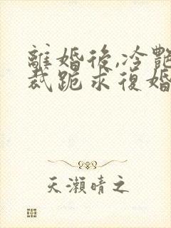 离婚后,冷艳总裁跪求复婚主角小说