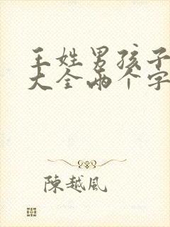 王姓男孩子起名大全两个字