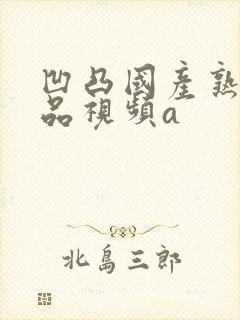 凹凸国产熟女精品视频a