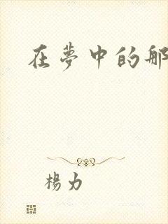 在梦中的那片海封面