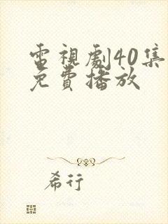 电视剧40集全免费播放