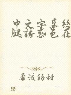 中文字幕丝袜美腿诱惑色在线