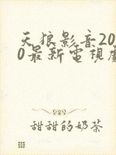 天狼影音2020最新电视剧封面