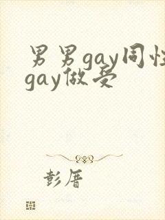 男男gay同性gay做受封面