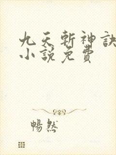 九天斩神诀林辰小说免费