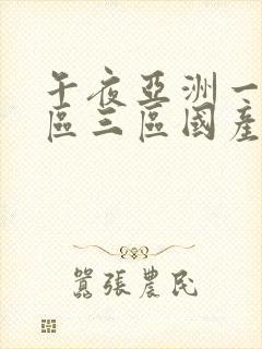 午夜亚洲一区二区三区国产封面