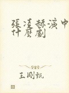 张凌赫演中医是什么剧